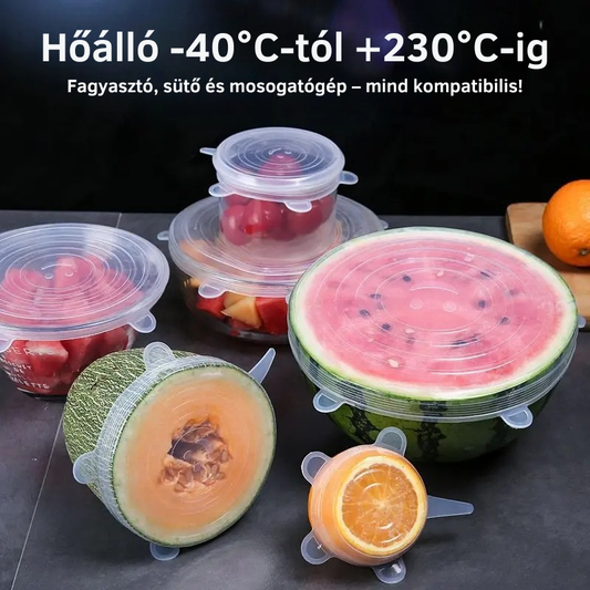 Frissentartó szilikon fedőkészlet – Most 50% kedvezménnyel! 🔥
